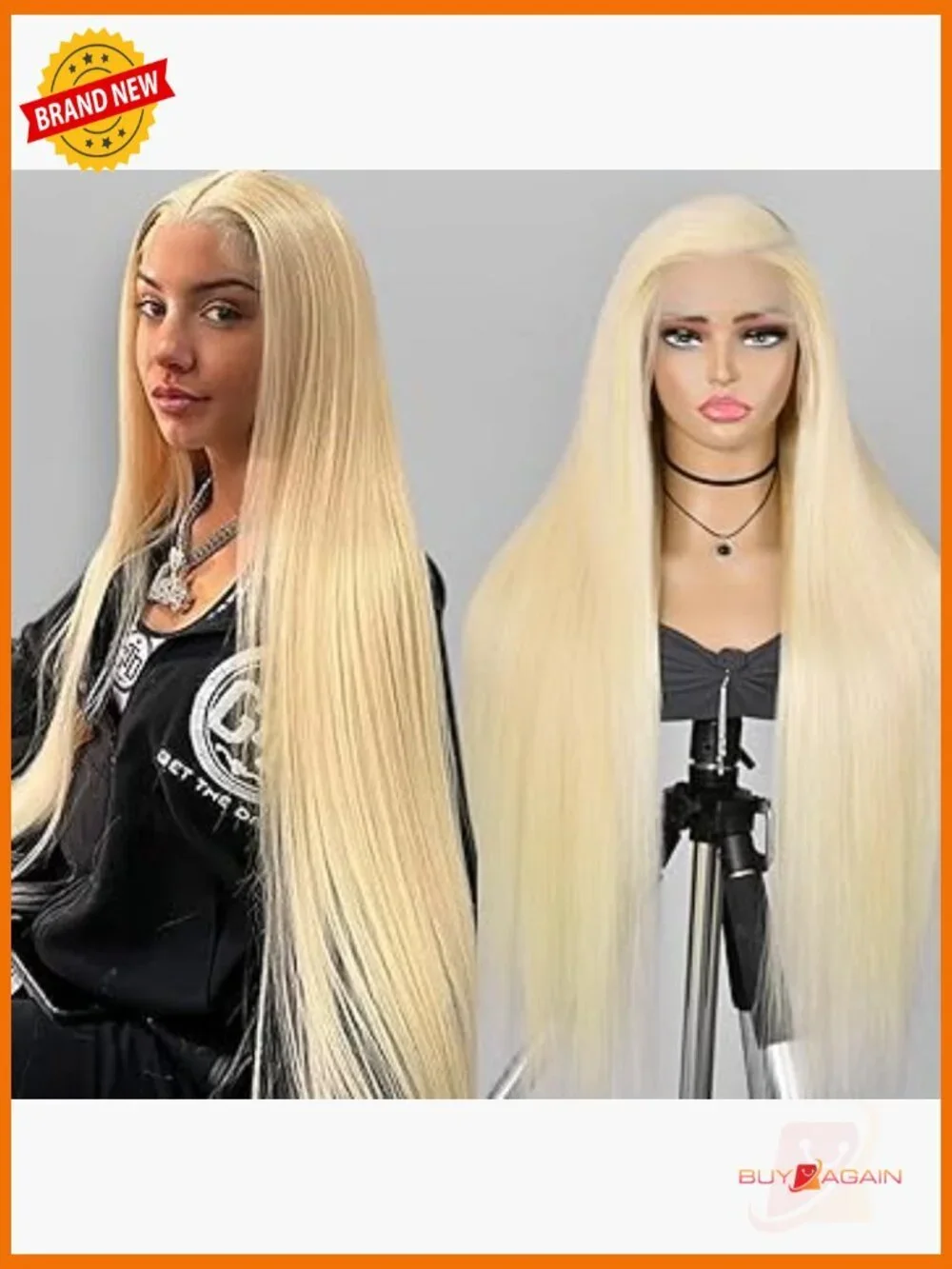 13x6 Lace Front Wig Human Hair 150 Density Straight 38 Inch